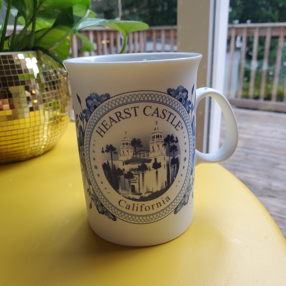 California Blue and White Mug